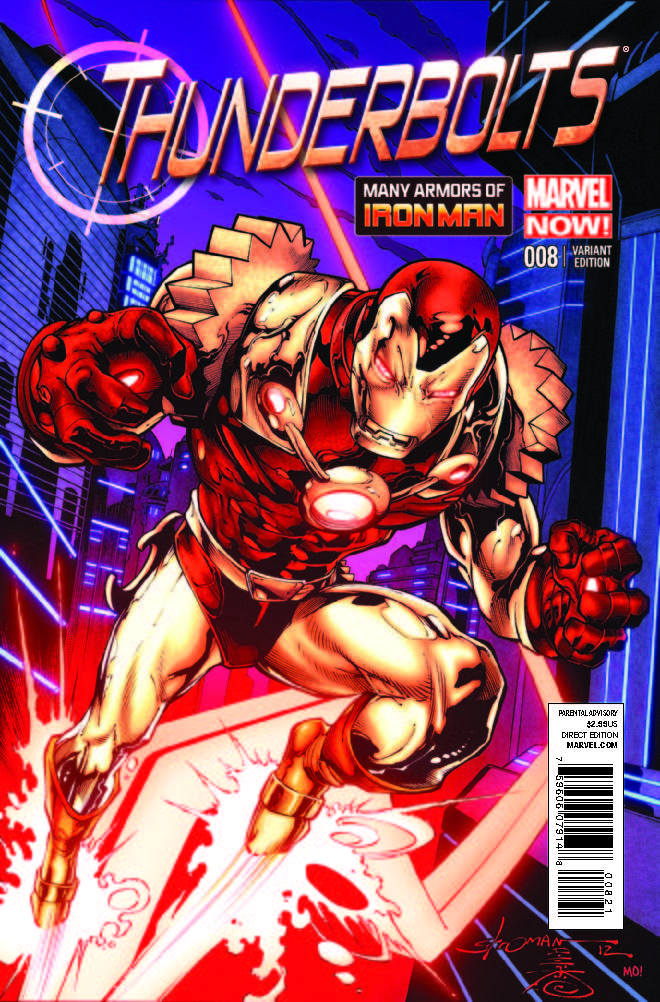 Thunderbolts (2012) #8 (Stroman Iron Man Many Armors Variant)