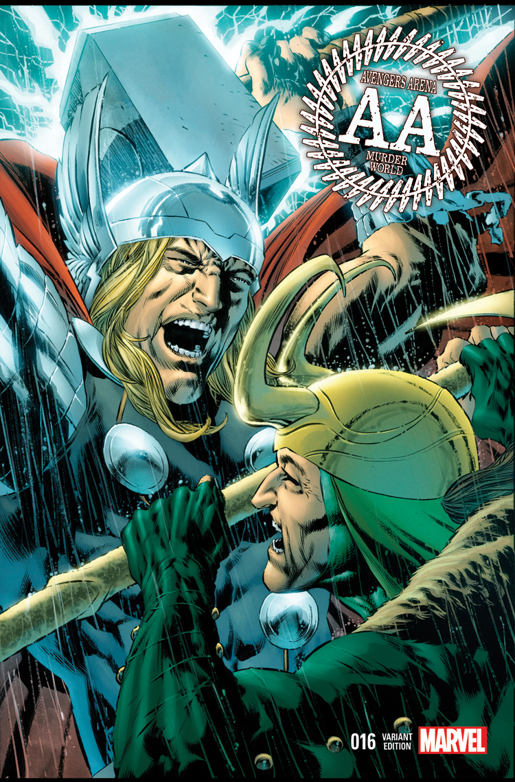 Avengers Arena (2012) #16 (Perkins Thor Battle Variant)