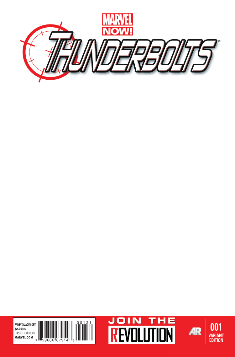 Thunderbolts (2012) #1 (Blank Cover Variant)