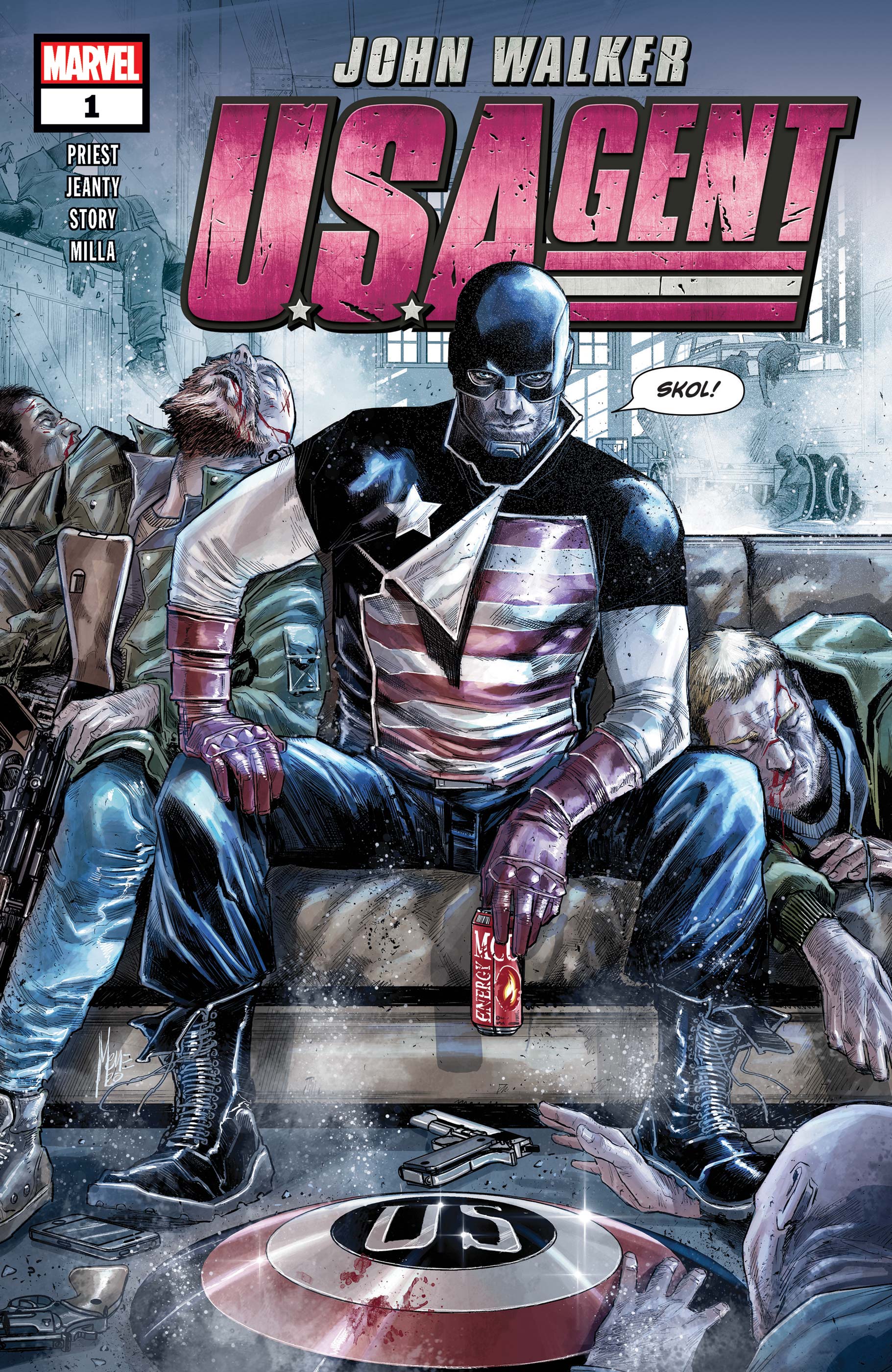 US Agent #1 Marvel Comics 2001 Series Captain America 9.4 Near Mint