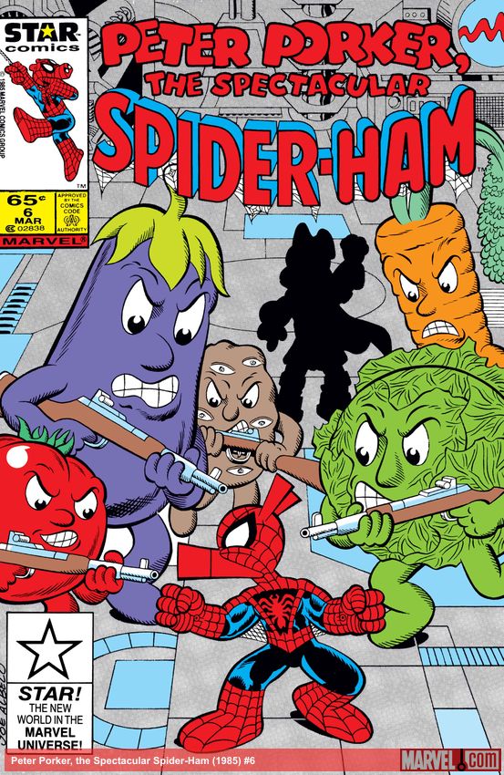 Cover of comic titled Peter Porker, the Spectacular Spider-Ham (1985) #6