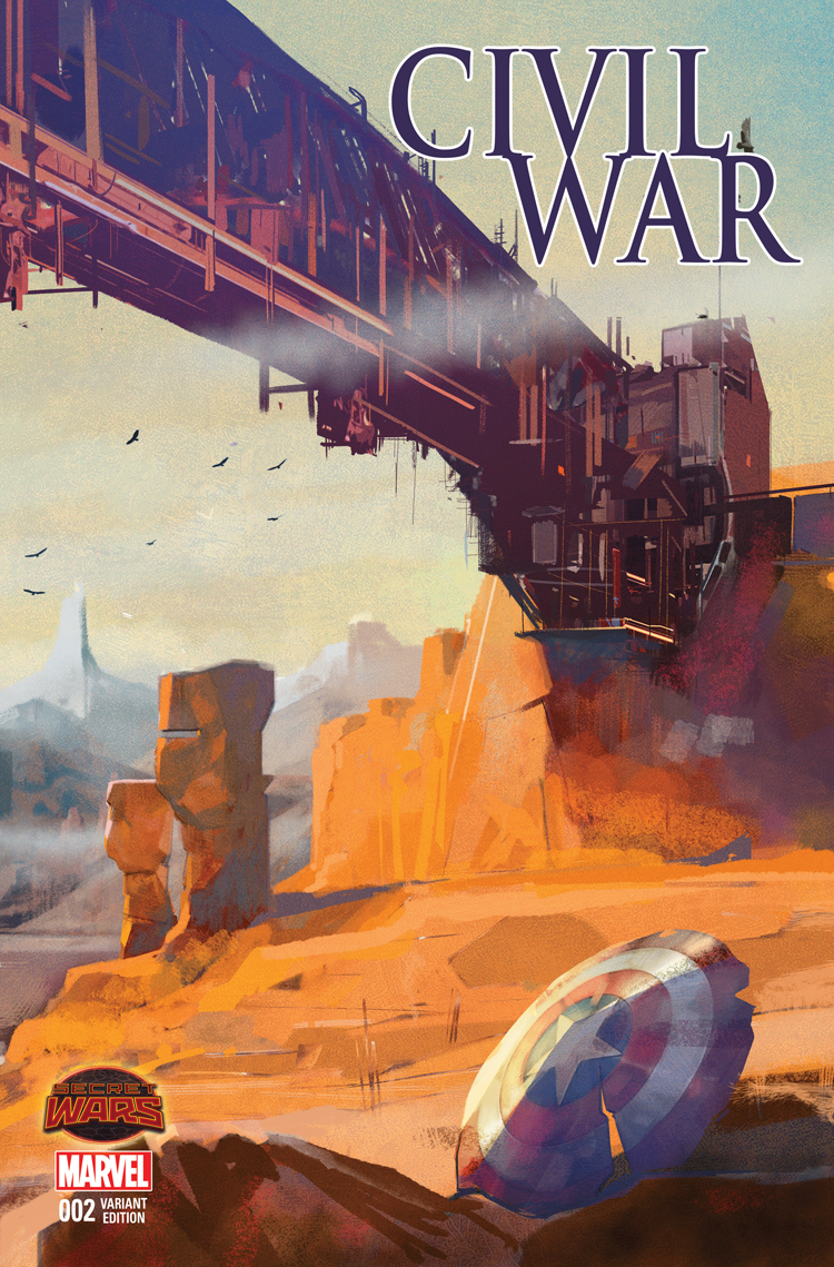 Civil War (2015) #2 (Maleev Landscape Wraparound Variant)