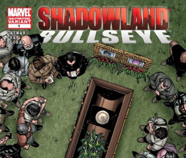 Shadowland: Bullseye (2010) #1 (2ND PRINTING VARIANT)