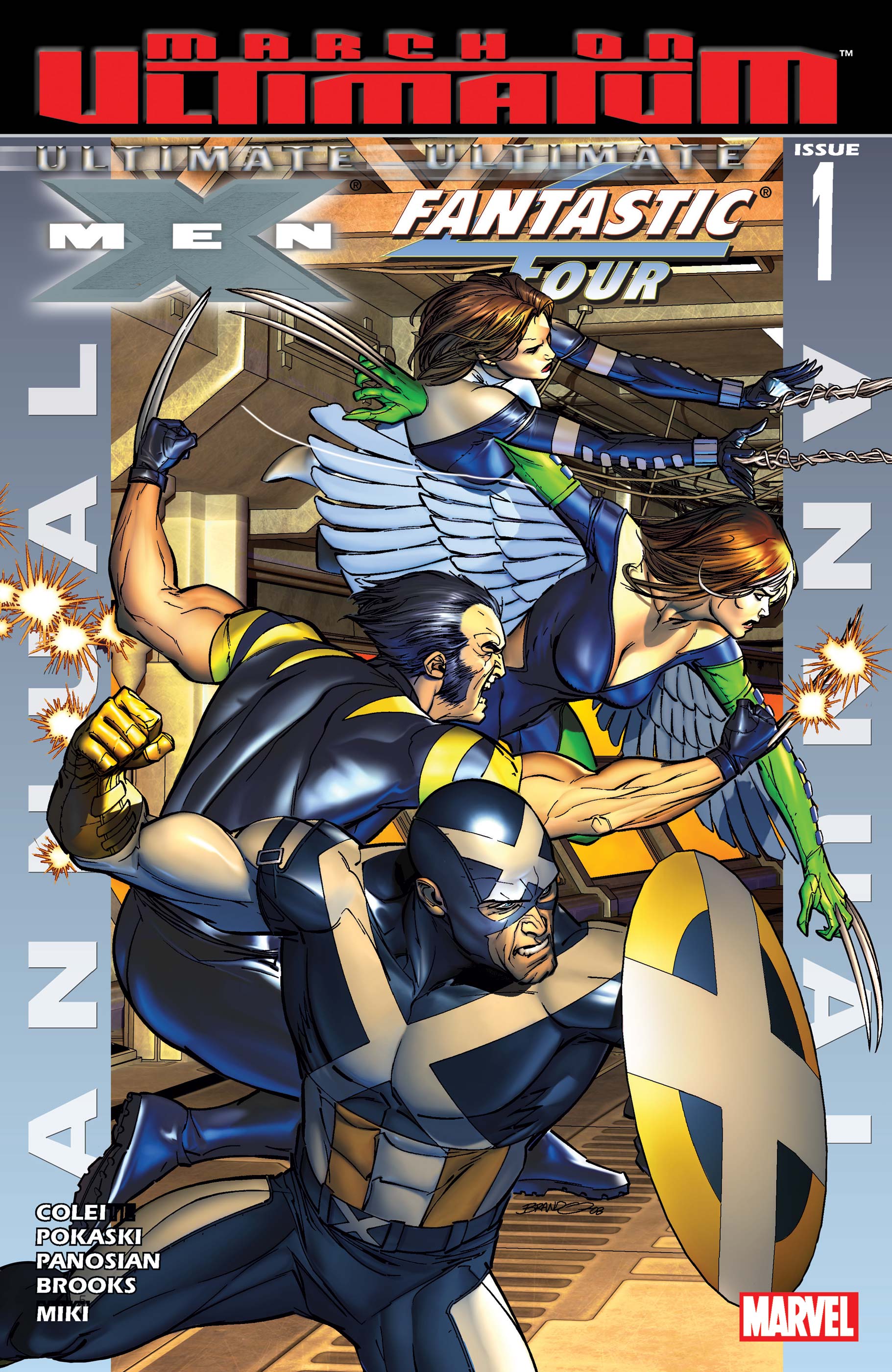 Ultimate X-Men Fantastic Four Annual #1 VF 2008 Stock Image