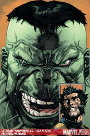 Ultimate Wolverine Vs. Hulk (2005) #4 (2ND PRINTING VARIANT)