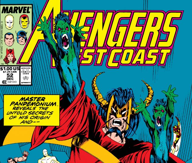 West Coast Avengers lot of 9 Fine/VF (1st app of Master Pandemonium) 1985