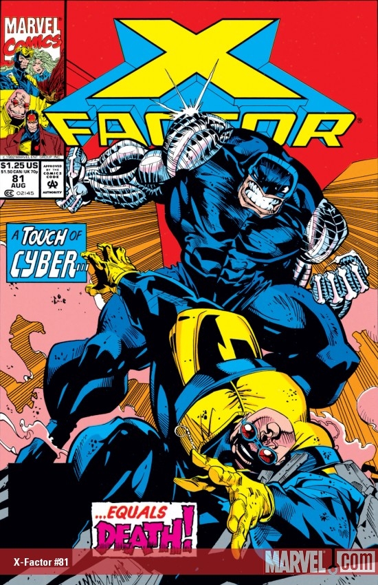 X-Factor #81 comic book Cyber