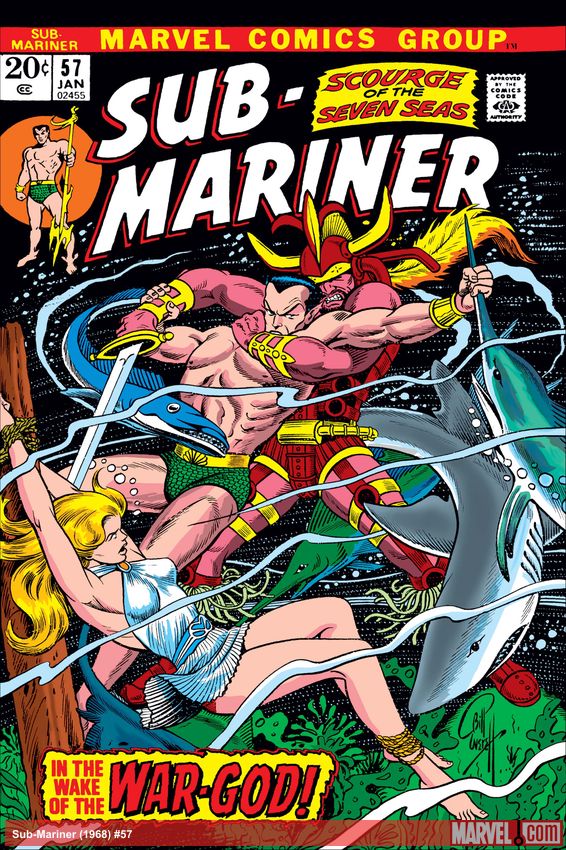 Sub-Mariner (1968) #57 comic book cover