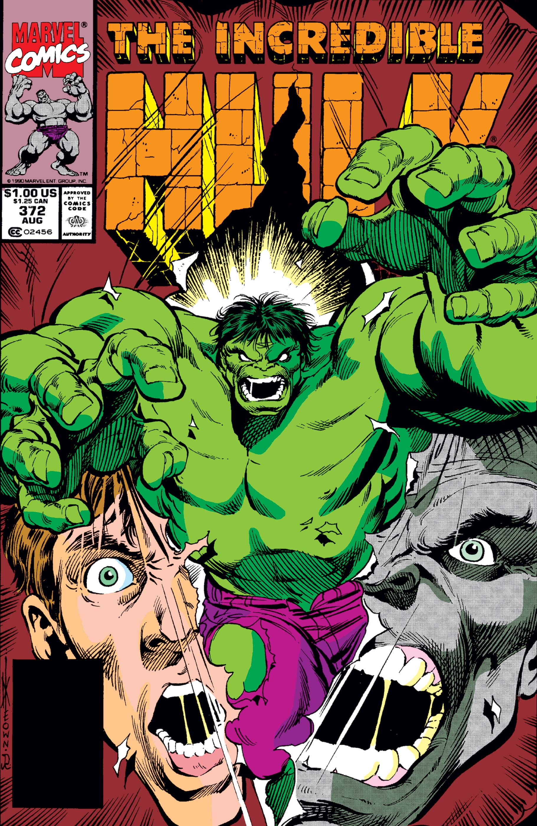 1990 The Defenders Peter David & Dale Keown Vol.1 The Incredible Hulk No.371