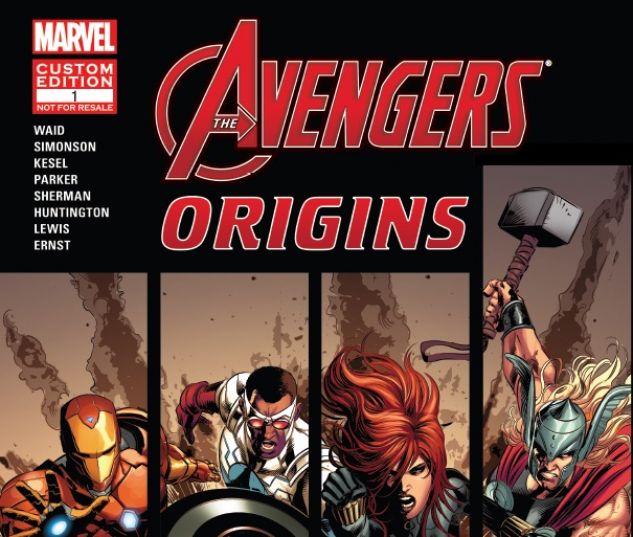 AVENGERS ORIGINS PRESENTED BY ADOBE Cover
