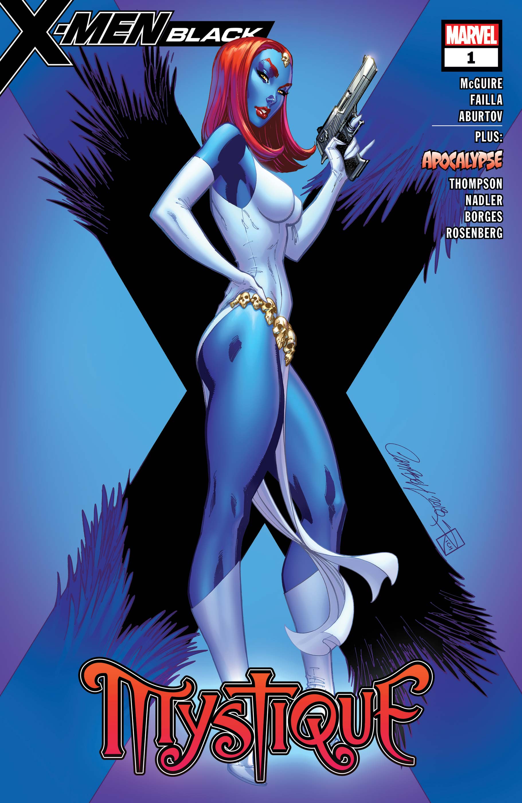 Marvel Comics X-Men Black Mystique #1 Variant Cover NEW