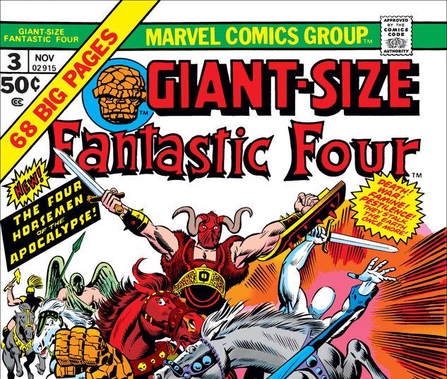 giant size fantastic four 3 original artwork