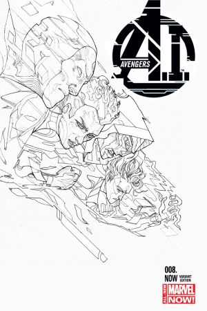 Avengers a.I. (2013) #8 (Ward Black and White Variant)