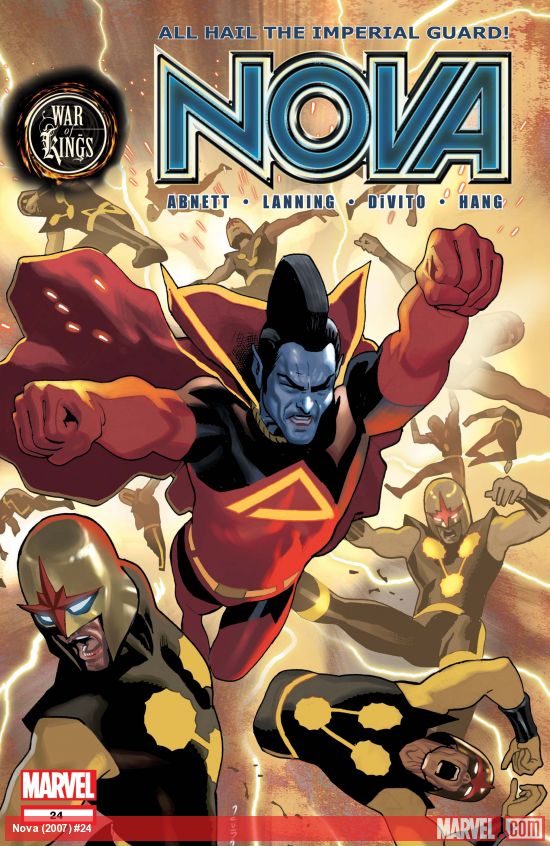 The Man called Nova #24 25  War of Kings Marvel comics Abnett,Lanning Divito 