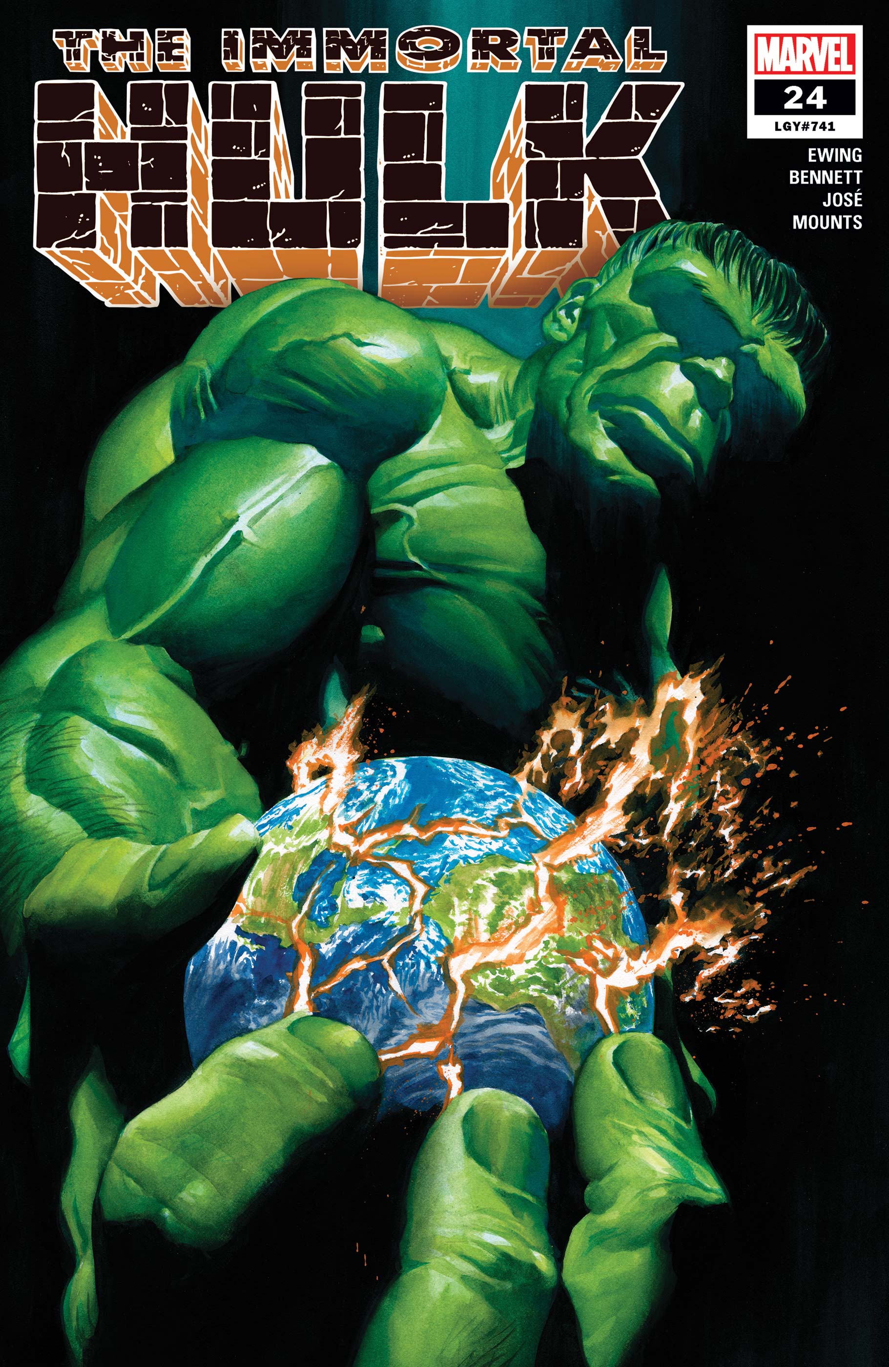 Marvel comics Immortal Hulk #24 Alex Ross Cover   NM 