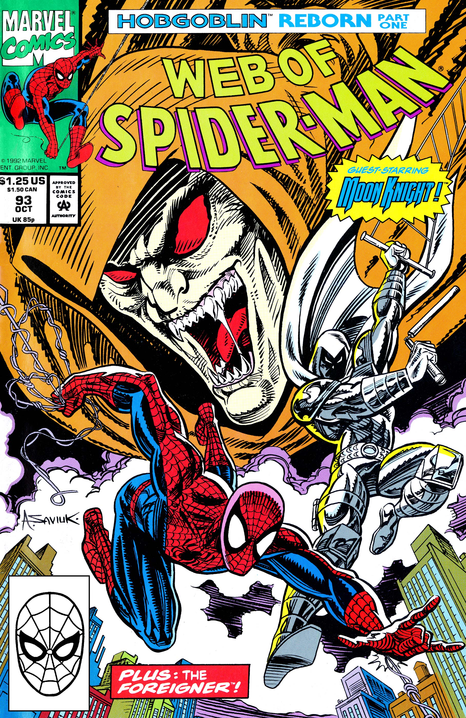 Web of Spider-Man #82 FN 1991 Stock Image