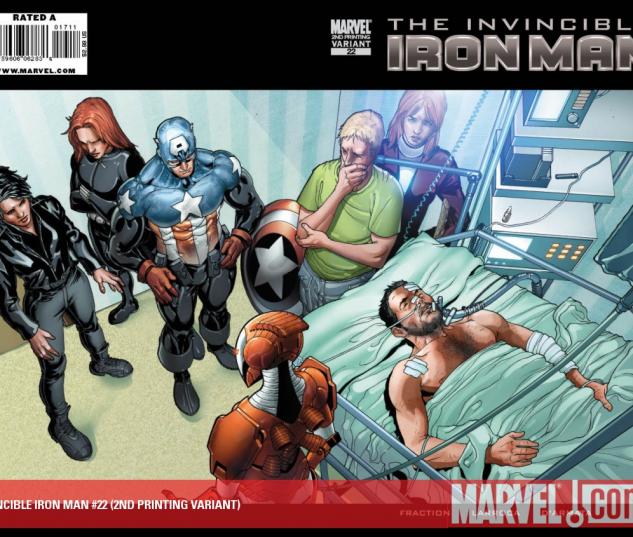 Invincible Iron Man (2008) #22 (2ND PRINTING VARIANT)