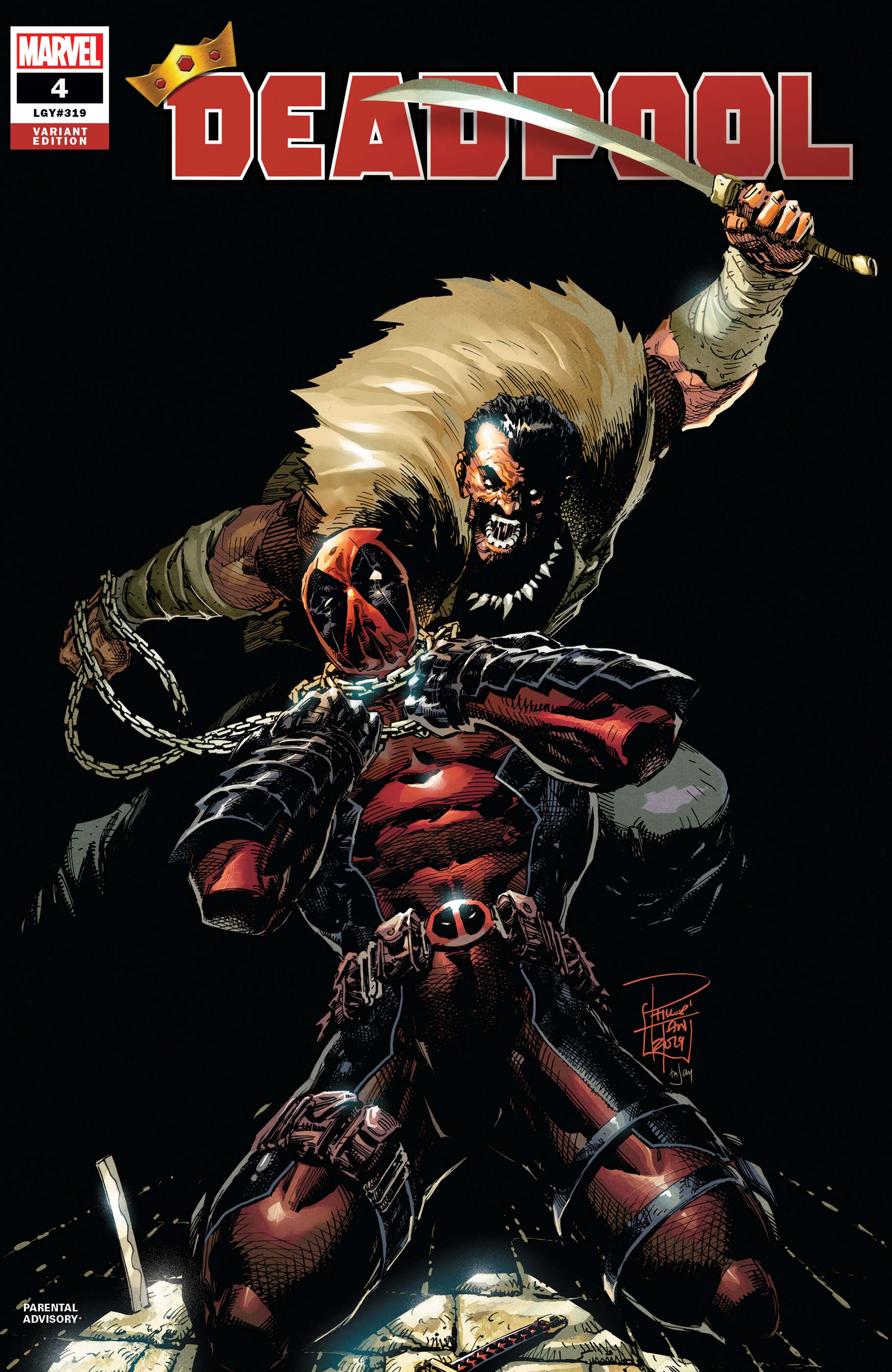 Deadpool #4A Bachalo Variant NM 2020 Stock Image