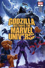 Godzilla Destroys the Marvel Universe (2025) #4 cover