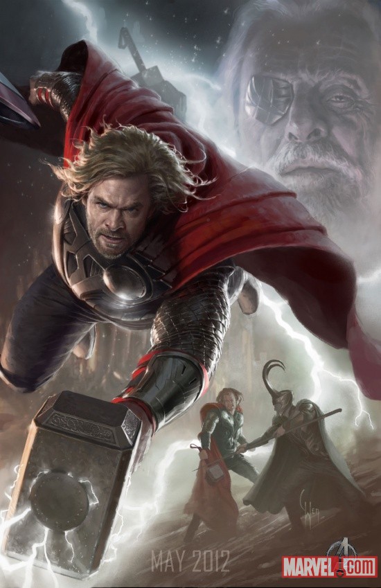 Thor SDCC 2011 exclusive concept art poster