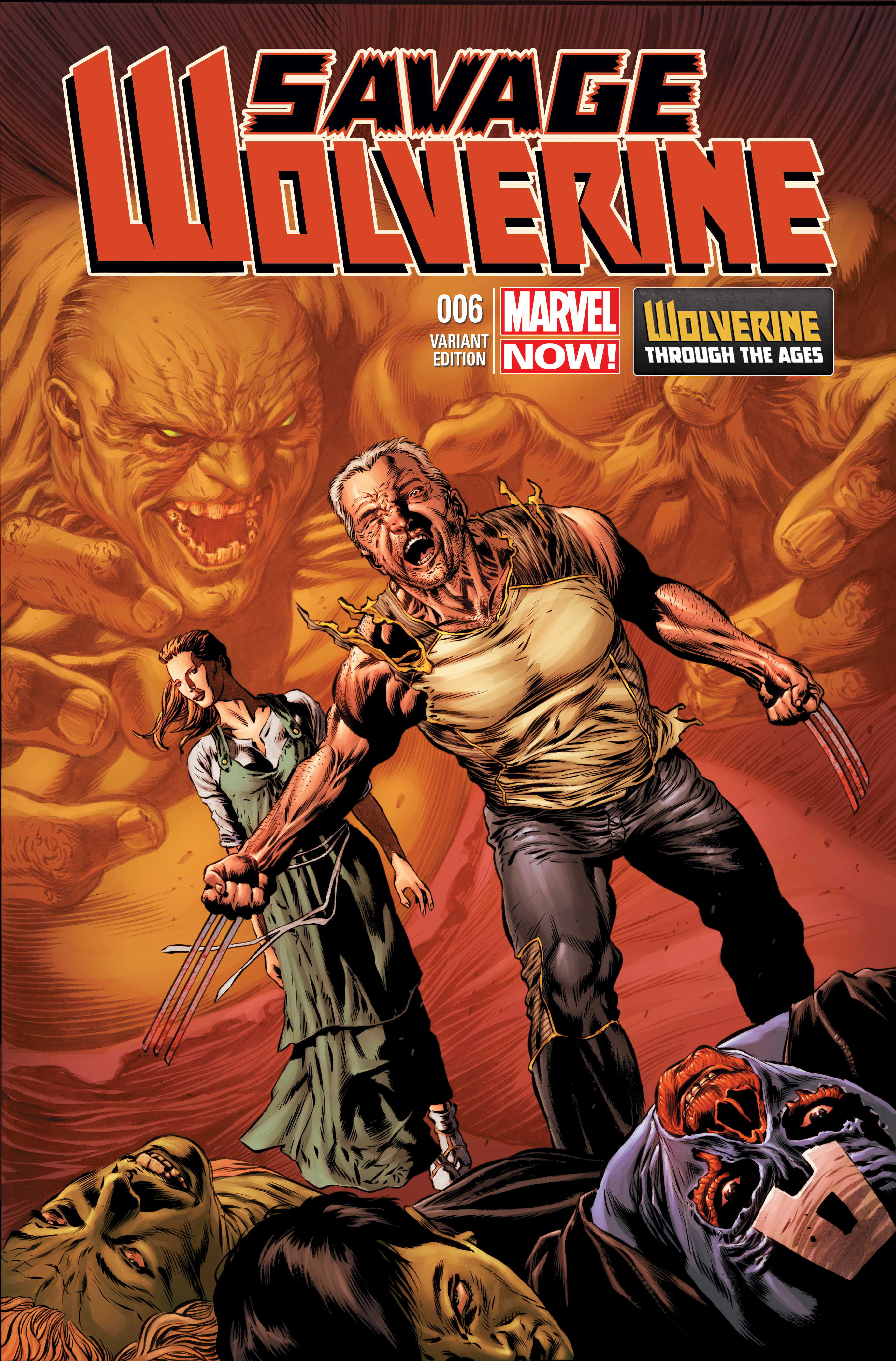Savage Wolverine (2013) #6 (Perkins Wolverine Costume Variant)