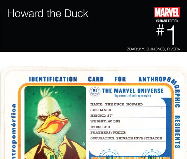 Howard The Duck 2015 1 Doe Hip Hop Variant Comic Issues Marvel 