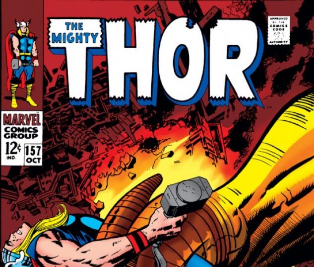 Jack Kirby Issue Thor 157 VG 3.5 Marvel 1968 Stan Lee Mangog Appearance 