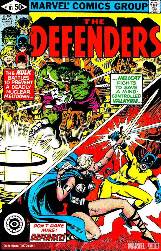 Defenders (1972) #91 comic book cover