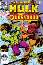INCREDIBLE HULK VERSUS QUASIMODO (1983) #1 cover
