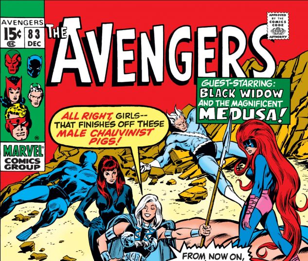 Avengers #83 Black Widow Medusa Framed Cover Photo Poster 13.5 X 17.5 NEW 