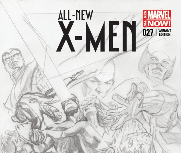 ALL-NEW X-MEN 27 ROSS 75TH ANNIVERSARY SKETCH VARIANT (ANMN, WITH DIGITAL CODE)