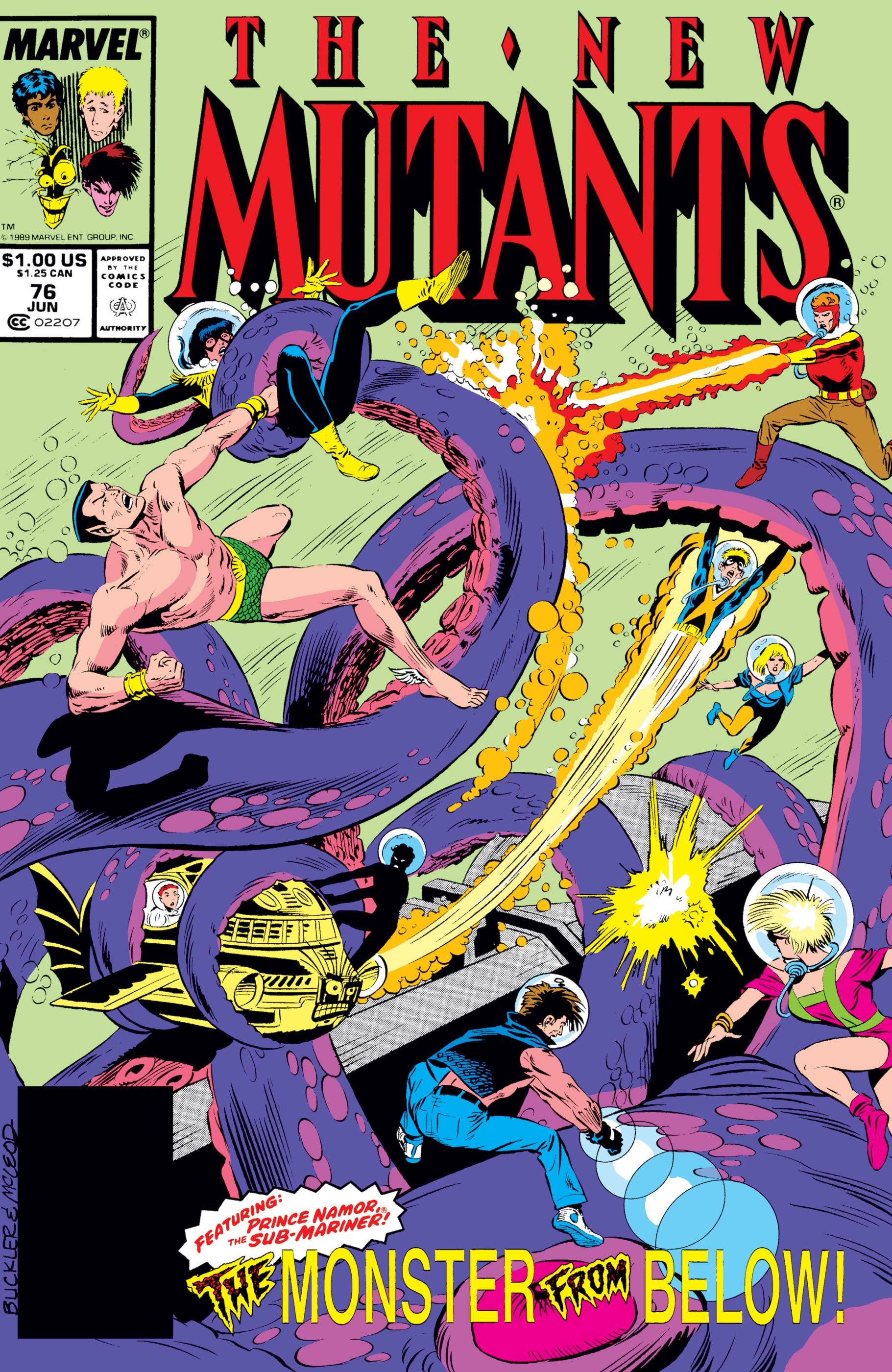 The New Mutants #75 May 1989 Marvel Comics