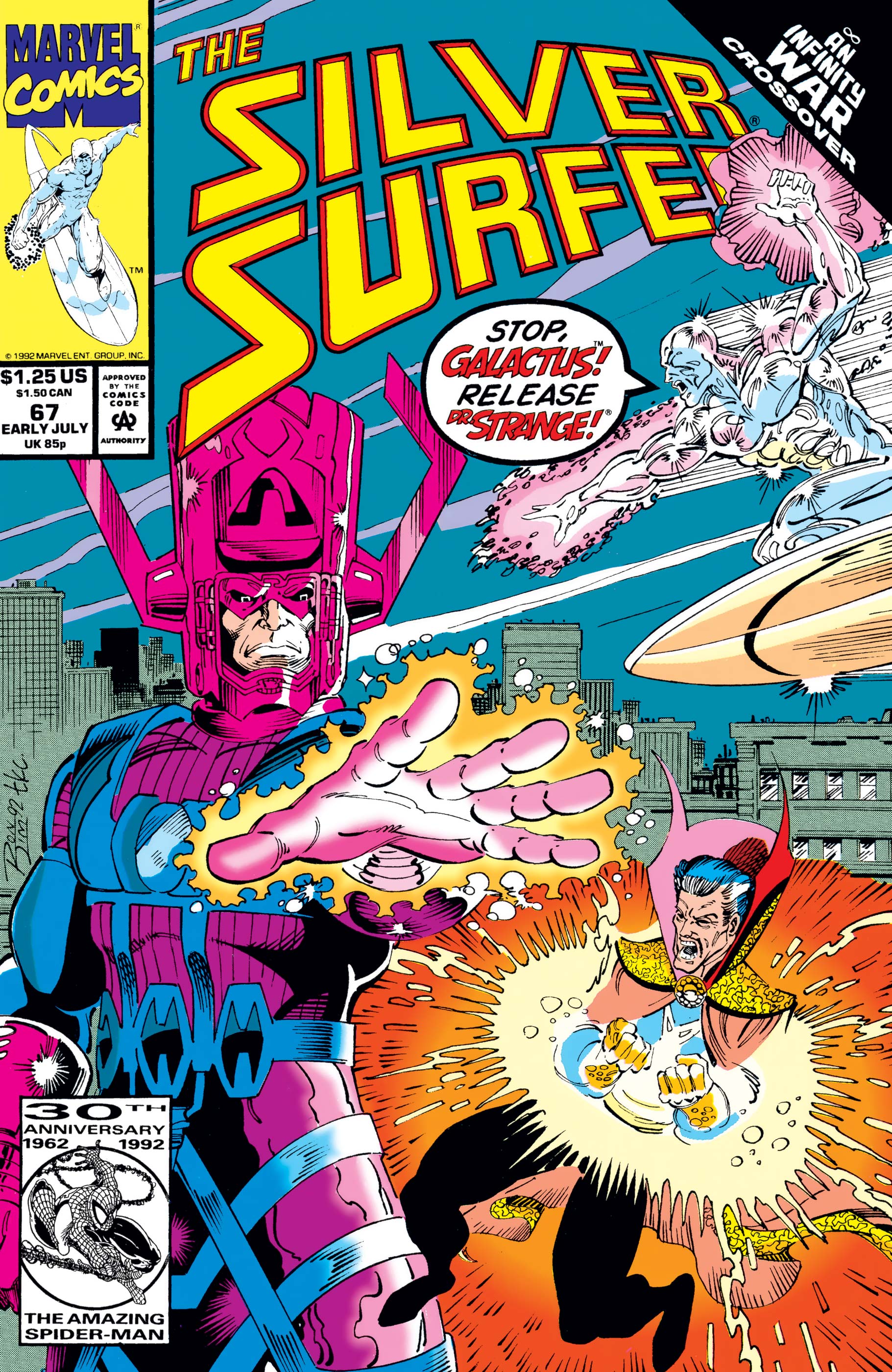 Silver Surfer Vol. 3 USA,1992 # 68 Infinity War cross-over 