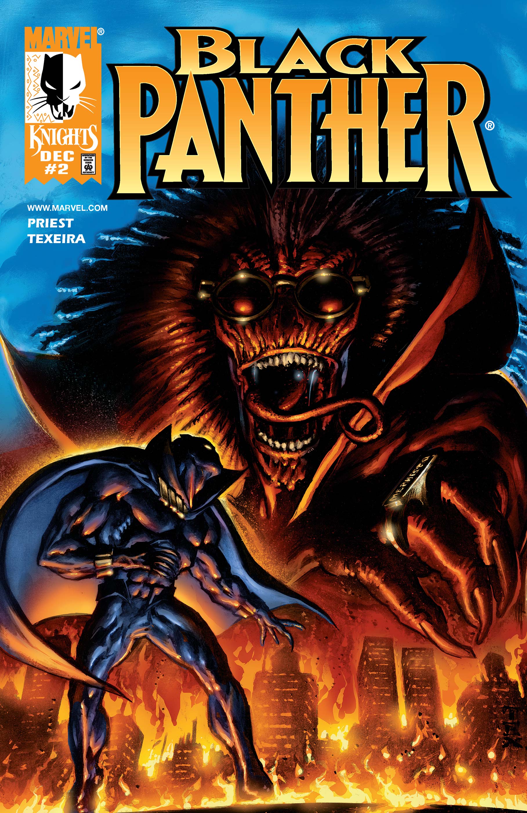 Variant 1998 Christopher Priest & Mark Texeira Black Panther No.2 Vol.2 