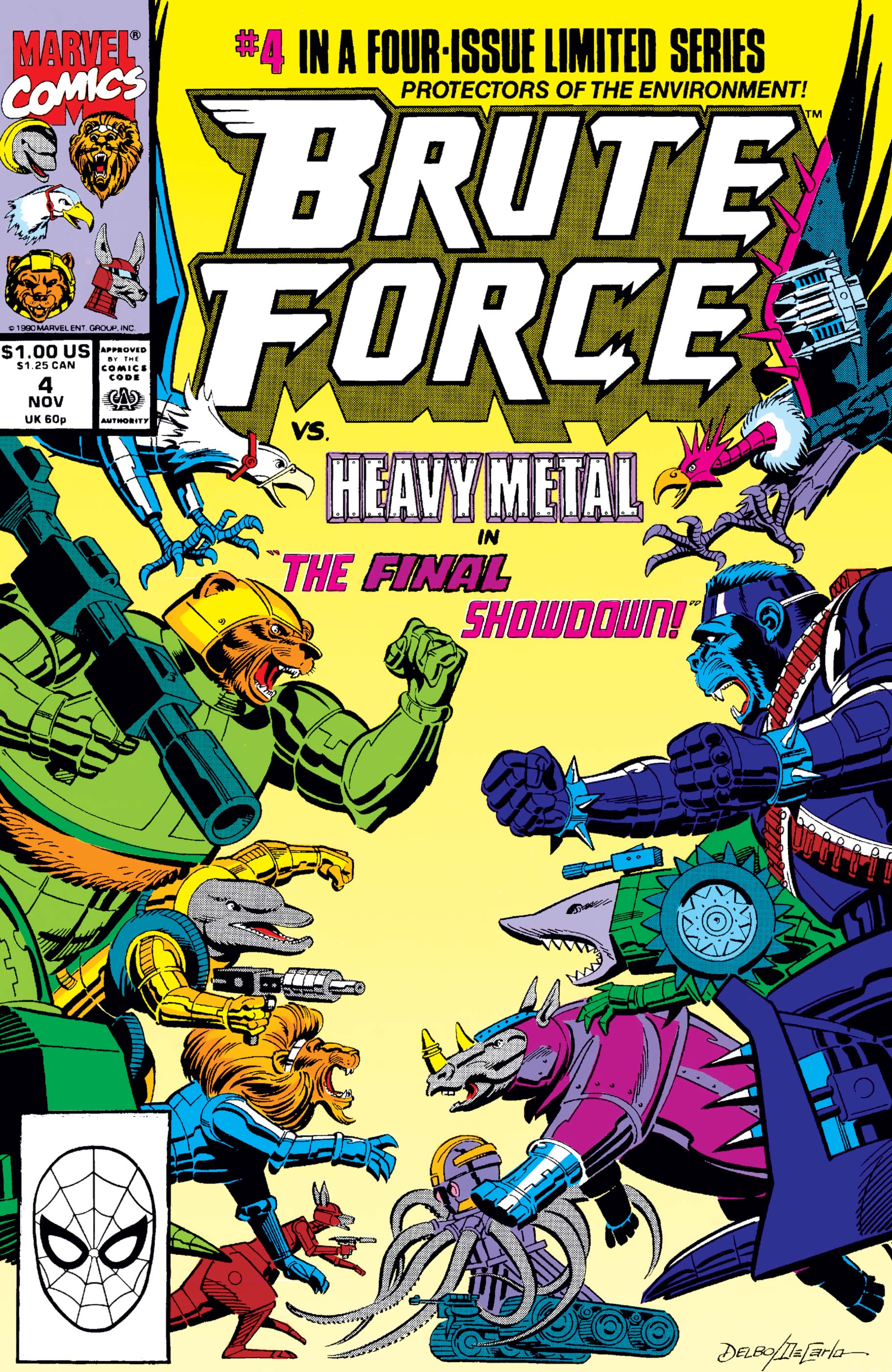 Brute Force (1990) #4 | Comic Issues | Marvel