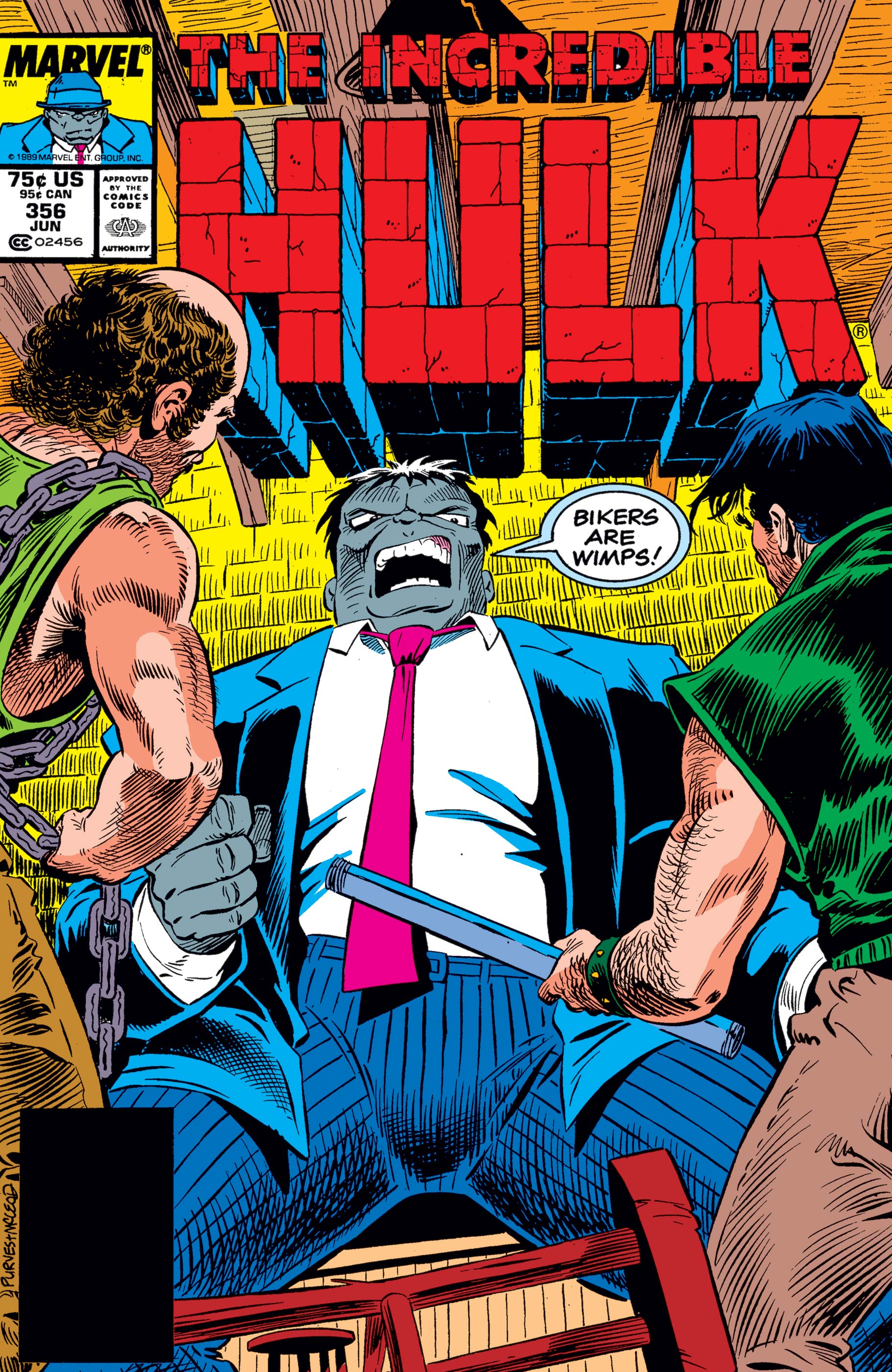 The Incredible Hulk #356  Marvel Comic Book 