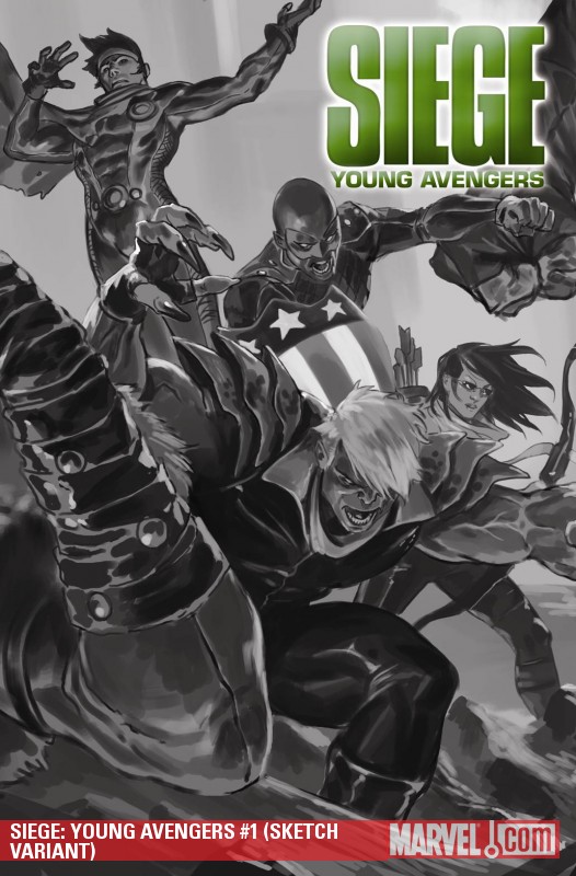 Siege: Young Avengers (2010) #1 (SKETCH VARIANT)