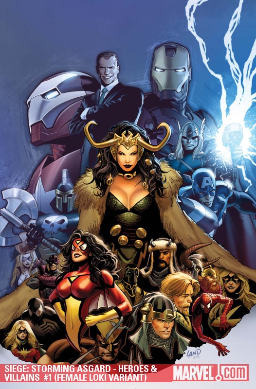Siege: Storming Asgard - Heroes & Villains (2009) #1 (FEMALE LOKI VARIANT)