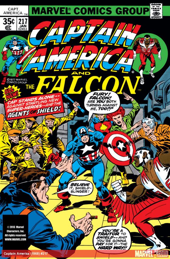 Captain America (1968) #217 comic book cover