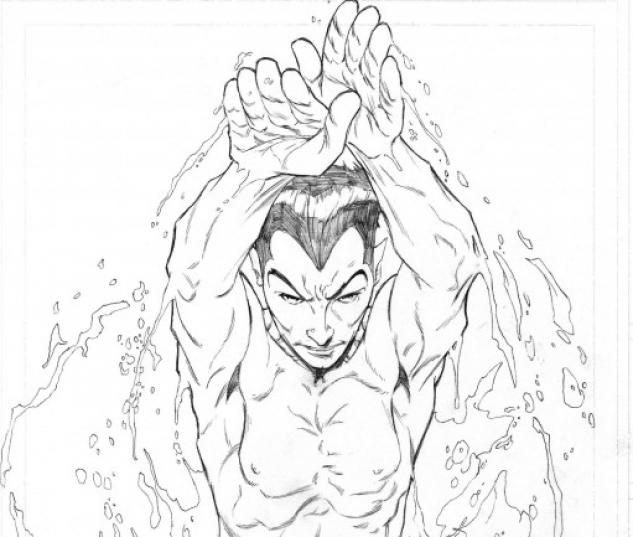 NAMOR: THE FIRST MUTANT #1 sketch variant cover by Joe Quesada