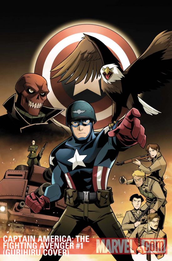 Captain America: The Fighting Avenger (2010) #1 (Gurihiru Cover)