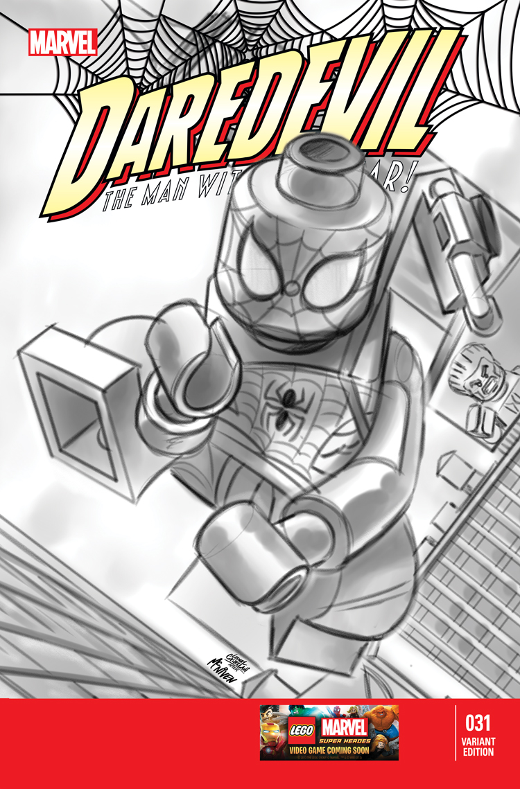 Daredevil (2011) #31 (Castellani Lego Sketch Variant)