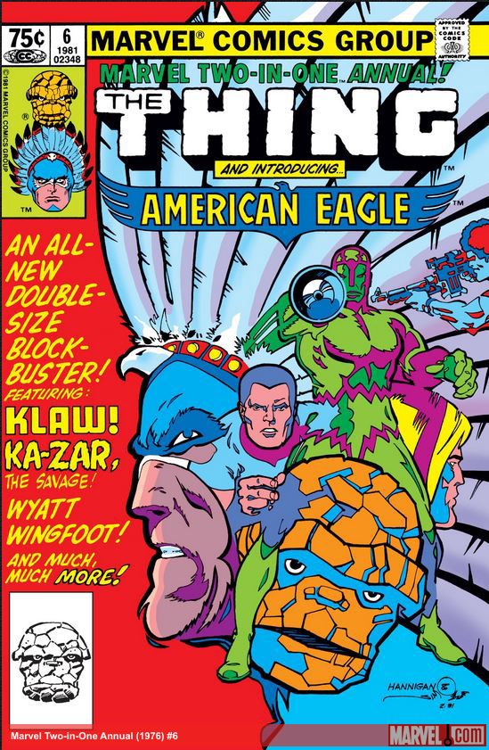 Marvel Two-in-One Annual (1976) #6 comic book cover