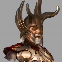 Odin concept art by Ryan Meinerding, from the Art of Thor