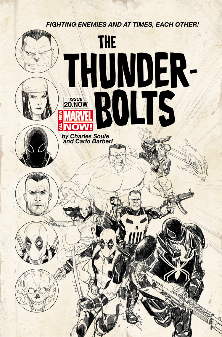 Thunderbolts (2012) #20 (Noto Sketch Variant)
