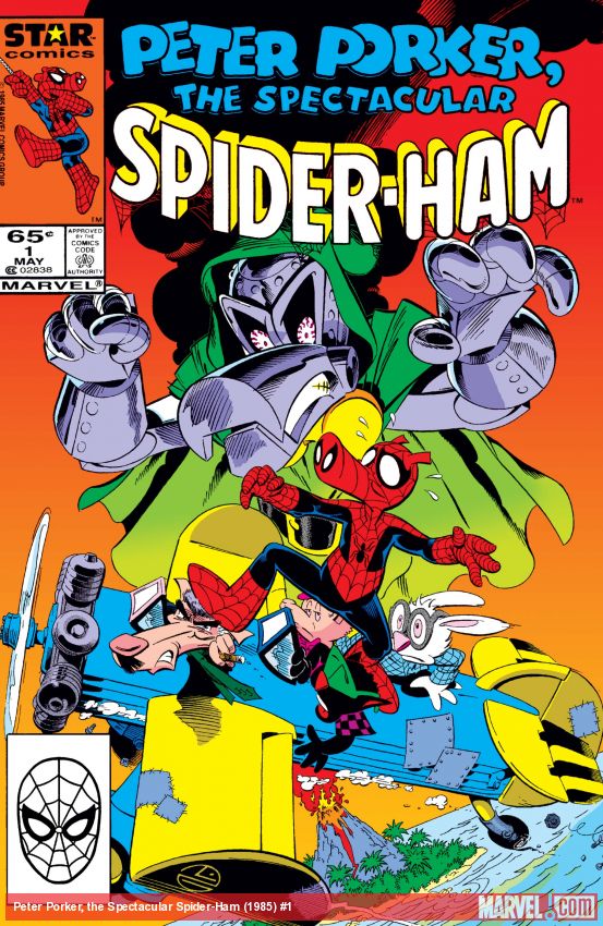 Cover of comic titled Peter Porker, the Spectacular Spider-Ham (1985) #1