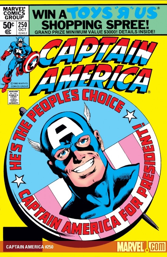 Captain America #250 Marvel Comics 1968 Series 
