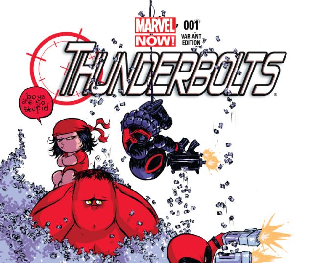 cover from Thunderbolts (2012) #1 (YOUNG BABY VARIANT)