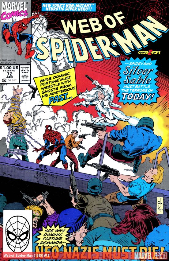 Web of Spider-Man (1985) #72 comic book cover