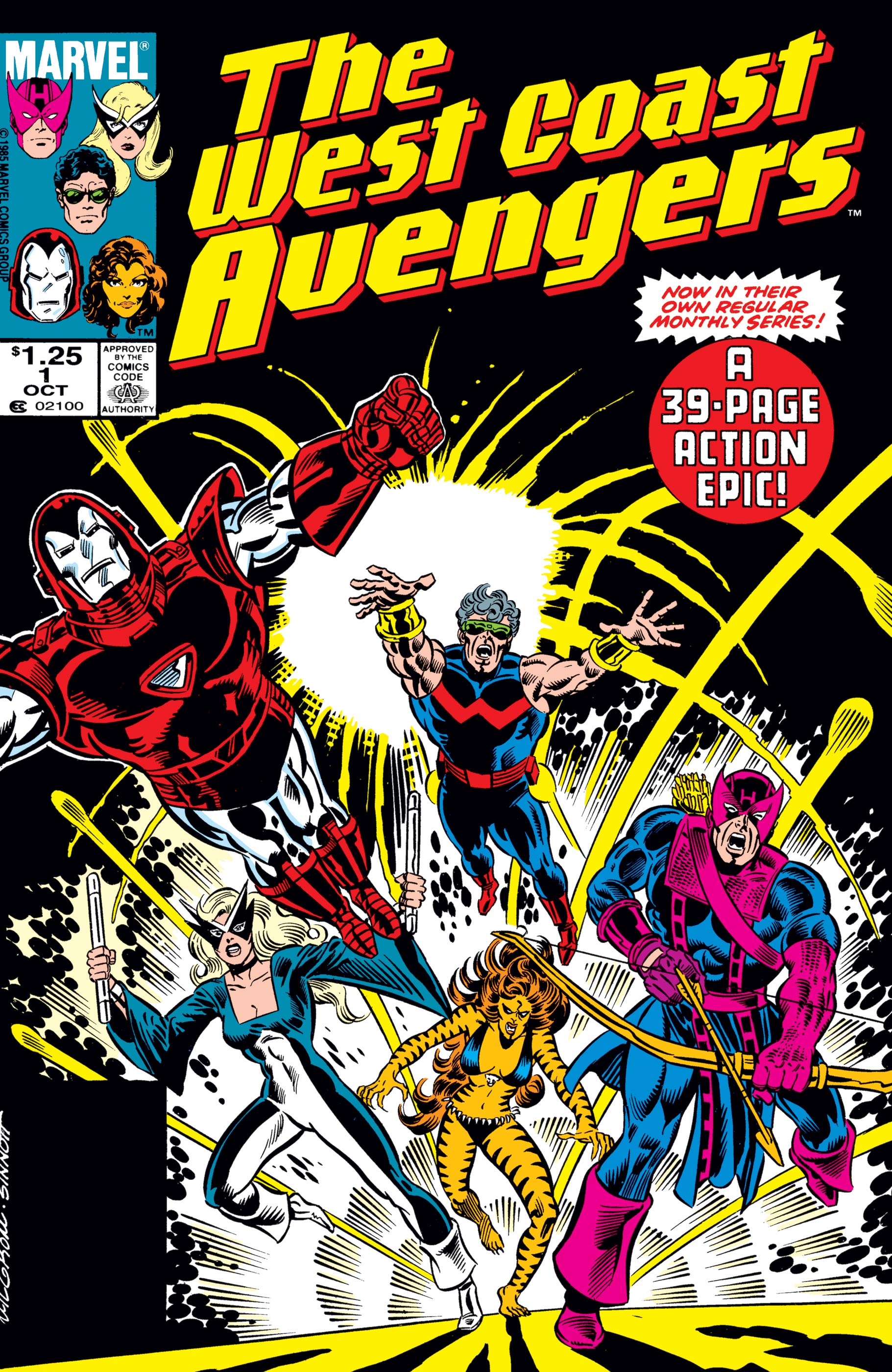 Avengers West Coast 1985 series annual # 3 near mint comic book